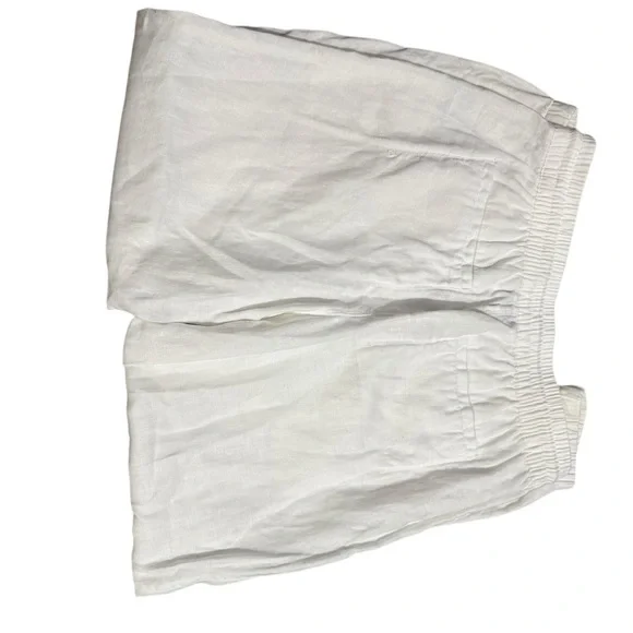 Athleta Cabo Linen White Jogger Pants size 8 - Picture 7 of 7